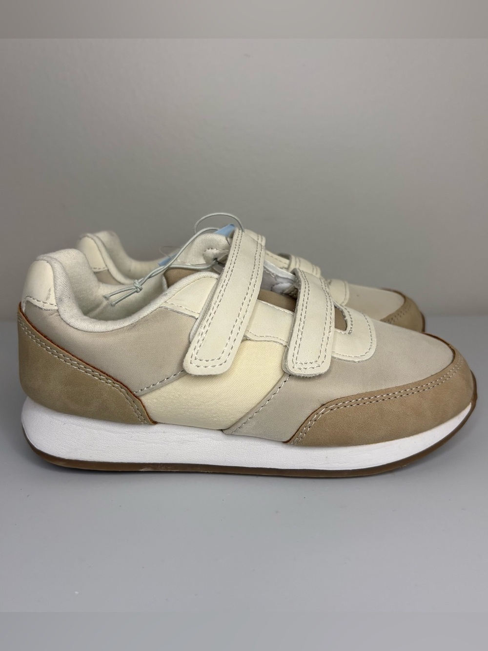 Cat & Jack Kids Sneakers Size 12 Tan and Beige Tennis Shoes NWT